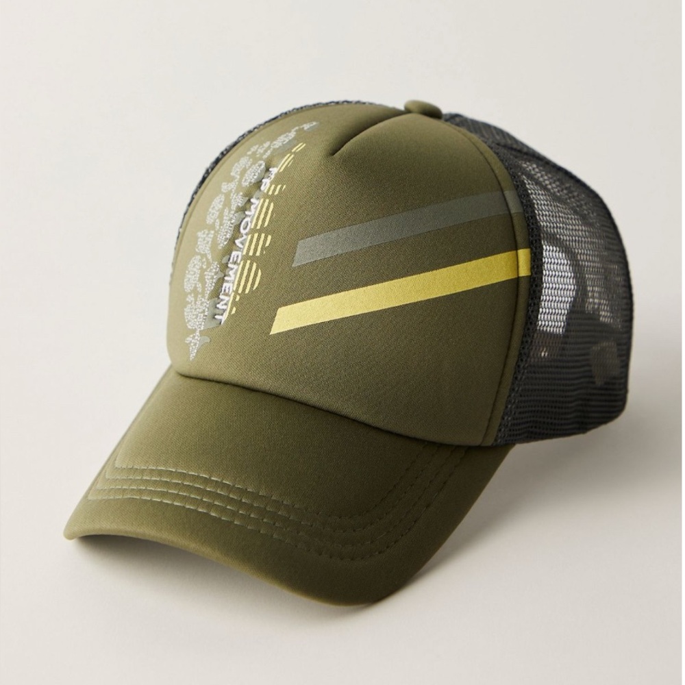 Free People Trail Runner Trucker Hat cap NWOT